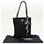 Borsa a spalla con catena Prada in nylon nero e argento autentica 100262AV - vista 12
