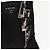 Borsa a spalla con catena Prada in nylon nero e argento autentica 100262AV - vista 19