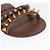 Sandali GUCCI Legno Metallo 6 1/2 Marrone Oro Argento 563515 Auth bs19479V D'oro - vista 11