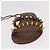 Sandali GUCCI Legno Metallo 6 1/2 Marrone Oro Argento 563515 Auth bs19479V D'oro - vista 15