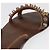 Sandali GUCCI Legno Metallo 6 1/2 Marrone Oro Argento 563515 Auth bs19479V D'oro - vista 23