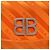 BB Round Balenciaga Borsa a spalla rotonda Chain BB in nylon arancione 501681 Auth bs19960V - vista 17