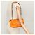 BB Round Balenciaga Borsa a spalla rotonda Chain BB in nylon arancione 501681 Auth bs19960V - vista 25