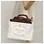 PRADA Borsa Canapalage in Tela Bianca Argento 1BG350 Auth 101308SV Bianco - vista 32