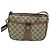 Borsa a Spalla GUCCI GG Supreme Web Sherry Line PVC Beige Oro Rosso Auth ep9570 D'oro - vista 13