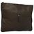 Borsa Clutch Berluti Calligrafia Pelle Marrone Argento Auth bs28029