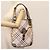Burberry Borsa Tote Nova Check in PVC Rosa Auth BD898 - vista 21