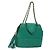 CHANEL Borsa a Mano con Catena in Pelle di Agnello Verde Oro CC Auth gh309 D'oro