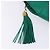 CHANEL Borsa a Mano con Catena in Pelle di Agnello Verde Oro CC Auth gh309 D'oro - vista 10