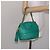 CHANEL Borsa a Mano con Catena in Pelle di Agnello Verde Oro CC Auth gh309 D'oro - vista 21