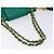 CHANEL Borsa a Mano con Catena in Pelle di Agnello Verde Oro CC Auth gh309 D'oro - vista 7