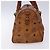 Borsa Boston MCM Logogram Vicetos in pelle PVC marrone e oro Auth bs27984 D'oro - vista 4