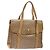 Céline Borsa a mano in tela Macadam CELINE PVC beige oro Auth bs27832 D'oro