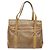 Céline Borsa a mano in tela Macadam CELINE PVC beige oro Auth bs27832 D'oro - vista 2