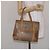 Céline Borsa a mano in tela Macadam CELINE PVC beige oro Auth bs27832 D'oro - vista 24