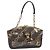 LOUIS VUITTON Monogram Charm Borsa Chiusura Marrone Scuro M95155 LV Auth 131805