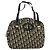 Christian Dior Trotter Canvas Handtasche Navy Gold Auth bs27680 Golden Marineblau
