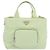 PRADA Borsa a Mano Nylon 2 vie Verde Chiaro Auth 68918AV Blu chiaro - vista 13