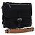 Borsa a Spalla PRADA in Nylon e Pelle Nera Auth am6182V Nero