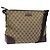 Borsa a Spalla GG Canvas Gucci Beige Argento 110054 Auth ep7544