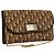 Borsa a spalla in tela Trotter Christian Dior marrone oro Auth 117785 D'oro