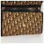 Borsa a spalla in tela Trotter Christian Dior marrone oro Auth 117785 D'oro - vista 16