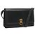 Borsa a Spalla Gancini in Pelle Salvatore Ferragamo Blu Navy Oro Auth 131463 D'oro