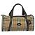 Autre Marque Burberrys Nova Check Boston Tasche aus Canvas Beige Gold Auth ep9770