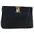Borsa a Spalla Vala in Camoscio Blu Navy e Oro di Salvatore Ferragamo Auth bs27829 D'oro
