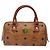 Borsa MCM Logogram Vicetos in pelle PVC marrone oro Auth 131735 D'oro - vista 13