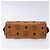 Borsa MCM Logogram Vicetos in pelle PVC marrone oro Auth 131735 D'oro - vista 5