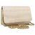 CHANEL New Travel Line Chain Wallet Nylon Gold CC Auth 119624 Golden