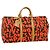 LOUIS VUITTON Monogram Graffiti Keepall 50 Borsa Boston Arancione M93699 Auth 29908SV Monogramma