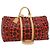 LOUIS VUITTON Monogram Yayoi Kusama Keepall Bandouliere55 Borsa M40695 Auth 30515SV Rosso Monogramma