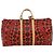 LOUIS VUITTON Monogram Yayoi Kusama Keepall Bandouliere55 Borsa M40695 Auth 30515SV Rosso Monogramma - vista 2
