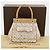 LOUIS VUITTON Borsa a Mano Abelia Monogram Multicolore Satin Bianco M92936 LV 32798SV - vista 12