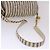 CHANEL Schultertasche Matelassé Canvas Hellblau Weiß CC Auth 48071AV - Ansicht 7