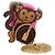 COLLANA MONKEY IN CATENA PER IL CORPO MONOGRAMMA LOUIS VUITTON Marrone LV Auth BA270SAV