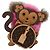 COLLANA MONKEY IN CATENA PER IL CORPO MONOGRAMMA LOUIS VUITTON Marrone LV Auth BA270SAV - vista 13