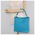 Borsa a Spalla FENDI Anna in Pelle 2way Blu Turchese Auth mr1226V - vista 25