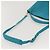 Borsa a Spalla FENDI Anna in Pelle 2way Blu Turchese Auth mr1226V - vista 8