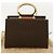 Céline Borsa a mano in tela Macadam CELINE in pelle PVC marrone Auth am3558V - vista 12