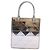 PRADA Borsa a Mano Pelle Metallica Argento Auth 59813SV - vista 2