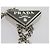 PRADA Borsa a Mano Pelle Metallica Argento Auth 59813SV - vista 29