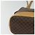 Céline Borsa a Spalla Cicada in Tela Macadam CELINE in Pelle PVC Marrone Oro Auth BD771 D'oro - vista 10