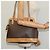 Céline Borsa a Spalla Cicada in Tela Macadam CELINE in Pelle PVC Marrone Oro Auth BD771 D'oro - vista 22