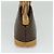Céline Borsa a Spalla Cicada in Tela Macadam CELINE in Pelle PVC Marrone Oro Auth BD771 D'oro - vista 5