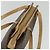 Céline Borsa a Spalla Cicada in Tela Macadam CELINE in Pelle PVC Marrone Oro Auth BD771 D'oro - vista 6