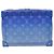 LOUIS VUITTON Borsa a Spalla Soft Trunk Monogram Clouds Blu M45430 LV Auth 46350S Bianco - vista 2
