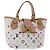 LOUIS VUITTON Monogramm Multicolor Annie MM Tote Bag Weiß M40307 LV Auth hk795SM